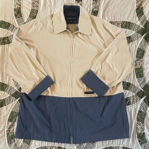 London Fog Two-Tone Colorblock Windbreaker Jacket Size XL